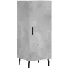 vidaXL Buffet haut Gris béton 34,5x34x180 cm Bois d'ingénierie