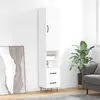 vidaXL Vidaxl Buffet Haut Blanc 34,5x34x180 Cm Bois D'ingénierie