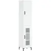 vidaXL Buffet haut Blanc 34,5x34x180 cm Bois d'ingénierie