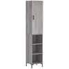 vidaXL Buffet haut Sonoma gris 34,5x34x180 cm Bois d'ingénierie
