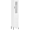 vidaXL Buffet haut Blanc 34,5x34x180 cm Bois d'ingénierie
