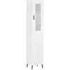 vidaXL Buffet haut Blanc 34,5x34x180 cm Bois d'ingénierie