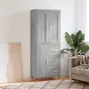vidaXL Buffet haut Sonoma gris 69,5x34x180 cm Bois d'ingénierie