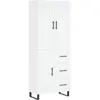vidaXL Buffet haut Blanc 69,5x34x180 cm Bois d'ingénierie