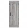 vidaXL Buffet haut Sonoma gris 34,5x34x180 cm Bois d'ingénierie