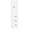 vidaXL Buffet haut Blanc 34,5x34x180 cm Bois d'ingénierie