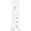 vidaXL Buffet haut Blanc 34,5x34x180 cm Bois d'ingénierie