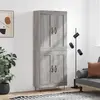 vidaXL Buffet haut Sonoma gris 69,5x34x180 cm Bois d'ingénierie
