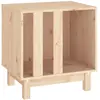vidaXL Niche pour chien 50x40x52 cm Bois de pin massif