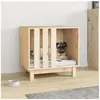 vidaXL Vidaxl Niche Pour Chien 60x45x57 Cm Bois De Pin Massif