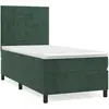 vidaXL Sommier à lattes de lit avec matelas Vert foncé 90x200 cm