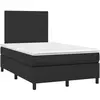 vidaXL Sommier à lattes de lit matelas Noir 120x200 cm Similicuir