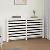 vidaXL Cache-radiateur Blanc 153x19x84 cm Bois massif de pin