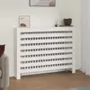 vidaXL Cache-radiateur Blanc 108,5x19x84 cm Bois massif de pin