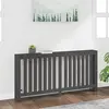 vidaXL Cache-radiateur Gris 169x19x84 cm Bois massif de pin
