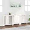 vidaXL Cache-radiateur Blanc 210x21x85 cm Bois massif de pin