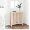vidaXL Cache-radiateur 79,5x19x84 cm Bois massif de pin