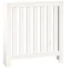 vidaXL Cache-radiateur Blanc 79,5x19x84 cm Bois massif de pin