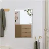 vidaXL Miroir mural 40x60 cm Verre Rectangulaire