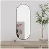 vidaXL Miroir mural 20x50 cm Verre Ovale