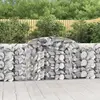 vidaXL Paniers à gabions arqués 8 pcs 300x50x100/120 cm fer galvanisé