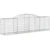 vidaXL Paniers à gabions arqués 20 pcs 300x50x80/100 cm fer galvanisé