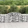 vidaXL Paniers à gabions arqués 2 pcs 300x50x80/100 cm fer galvanisé