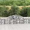 vidaXL Paniers à gabions arqués 15 pcs 300x50x60/80 cm fer galvanisé
