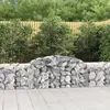vidaXL Paniers à gabions arqués 17 pcs 300x50x60/80 cm fer galvanisé