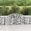 vidaXL Paniers à gabions arqués 12 pcs 300x50x80/100 cm fer galvanisé