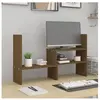 vidaXL Support de moniteur Marron miel (39-72)x17x43 cm Bois de pin