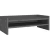 vidaXL Support de moniteur Gris 50x24x16 cm Bois de pin solide