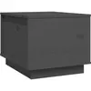 vidaXL Table basse Gris 40x50x35 cm Bois massif de pin