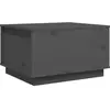 vidaXL Table basse Gris 60x50x35 cm Bois massif de pin