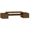vidaXL Support de moniteur Marron miel 70x27,5x15cm Bois de pin solide