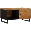 vidaXL Table basse 80x50x40 cm Bois d'acacia solide et d'ingénierie