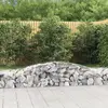 vidaXL Paniers à gabions arqués 2 pcs 400x50x40/60 cm Fer galvanisé
