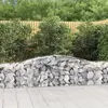 vidaXL Paniers à gabions arqués 4 pcs 400x50x60/80 cm Fer galvanisé