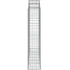 vidaXL Paniers à gabions arqués 9 pcs 200x50x200/220 cm Fer galvanisé