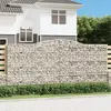 vidaXL Paniers à gabions arqués 5 pcs 400x50x180/200 cm Fer galvanisé