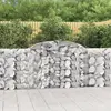 vidaXL Paniers à gabions arqués 25 pcs 300x30x100/120 cm fer galvanisé