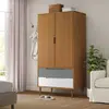 vidaXL Garde-robe MOLDE Marron 90x55x175 cm Bois massif de pin