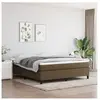 vidaXL Sommier à lattes de lit avec matelas Marron foncé 180x200 cm