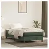 vidaXL Sommier à lattes de lit avec matelas Vert foncé 90x190 cm