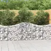 vidaXL Paniers à gabions arqués 8 pcs 200x30x80/100 cm Fer galvanisé