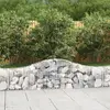 vidaXL Paniers à gabions arqués 14 pcs 200x30x40/60 cm Fer galvanisé