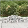 vidaXL Paniers à gabions arqués 12 pcs 200x30x40/60 cm Fer galvanisé