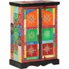 vidaXL Buffet peint à la main avec portes 53x30x75 cm Bois de manguier
