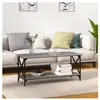 vidaXL Table basse Sonoma gris 100x45x45 cm Bois d'ingénierie et fer