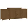 vidaXL Buffet Marron miel 164x37x68 cm Bois massif de pin